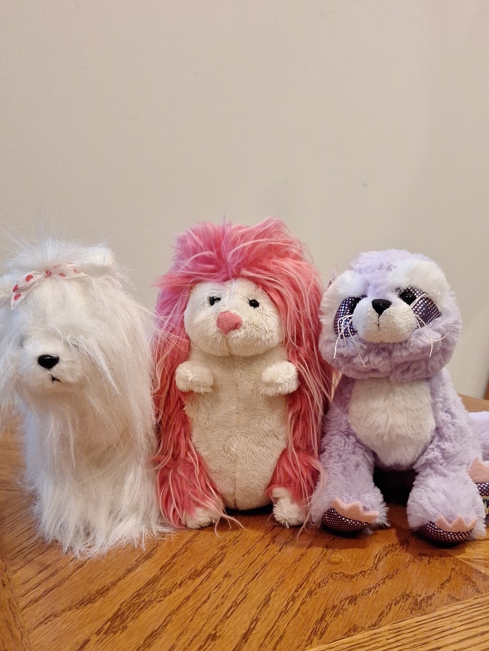 Webkinz Yorkie, Pink Porcupine & Purple Racoon Stuffed Animals (Set of 3)